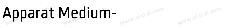Apparat Medium字体转换